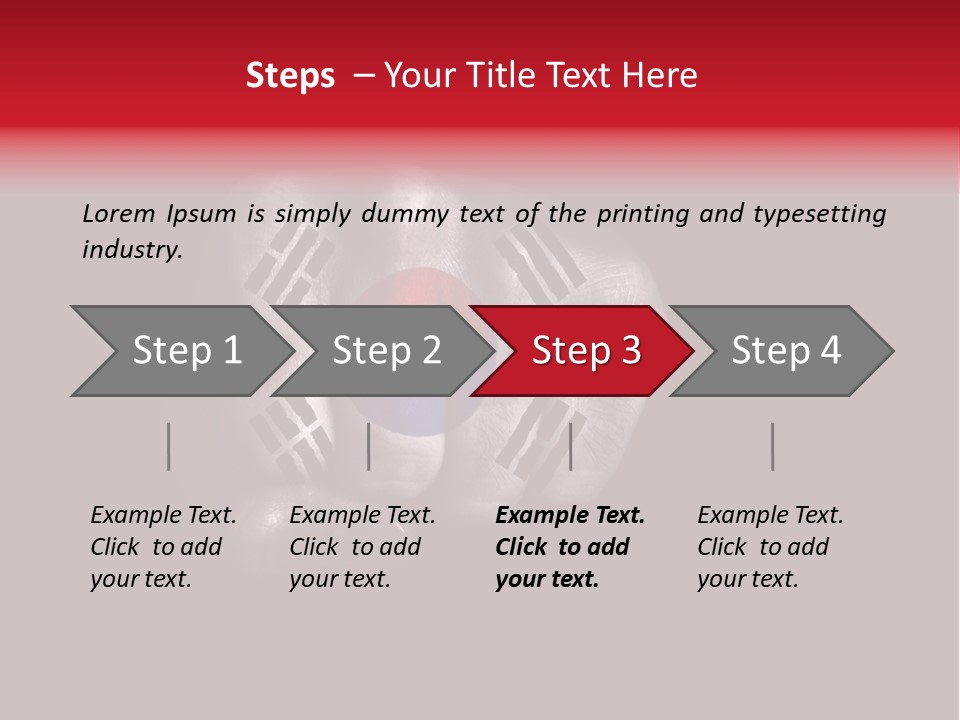 Nationalism Taekwondo Male PowerPoint Template