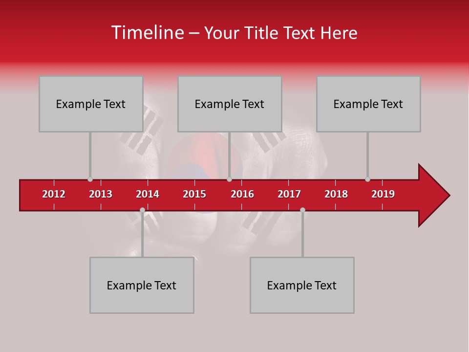Nationalism Taekwondo Male PowerPoint Template