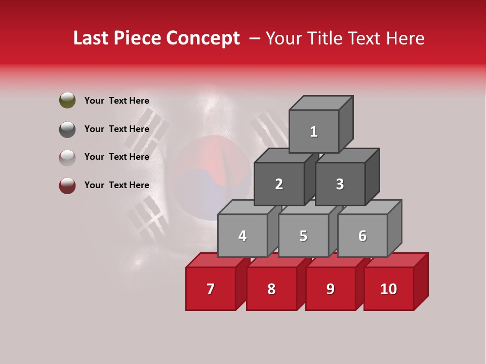 Nationalism Taekwondo Male PowerPoint Template