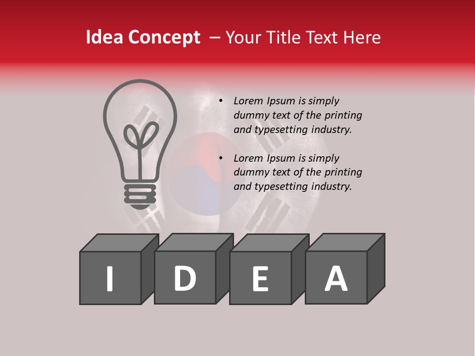 Nationalism Taekwondo Male PowerPoint Template