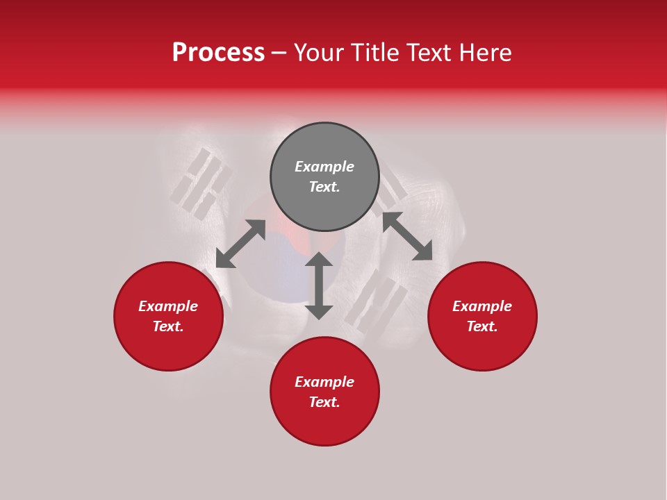 Nationalism Taekwondo Male PowerPoint Template