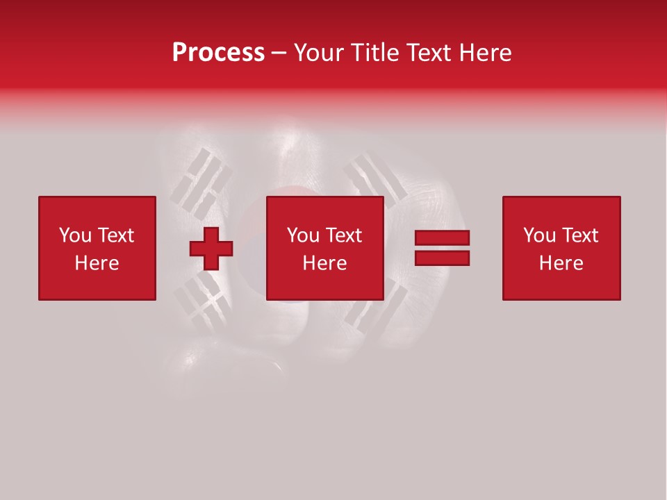 Nationalism Taekwondo Male PowerPoint Template