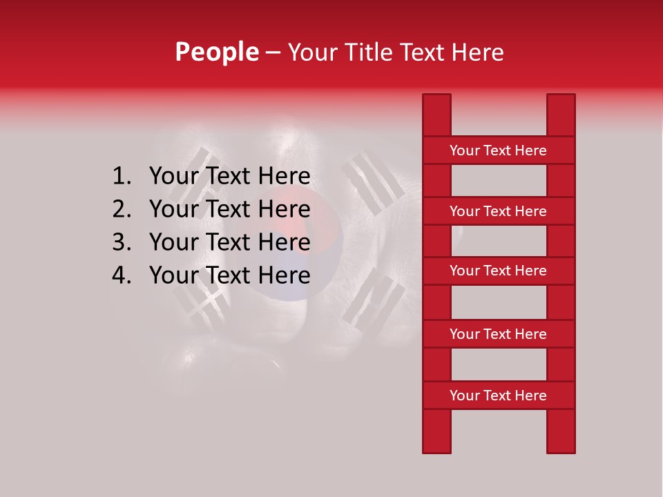 Nationalism Taekwondo Male PowerPoint Template