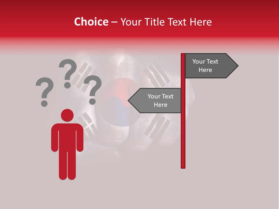 Nationalism Taekwondo Male PowerPoint Template