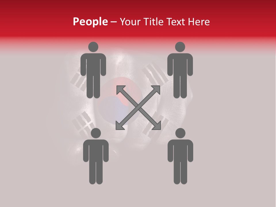 Nationalism Taekwondo Male PowerPoint Template