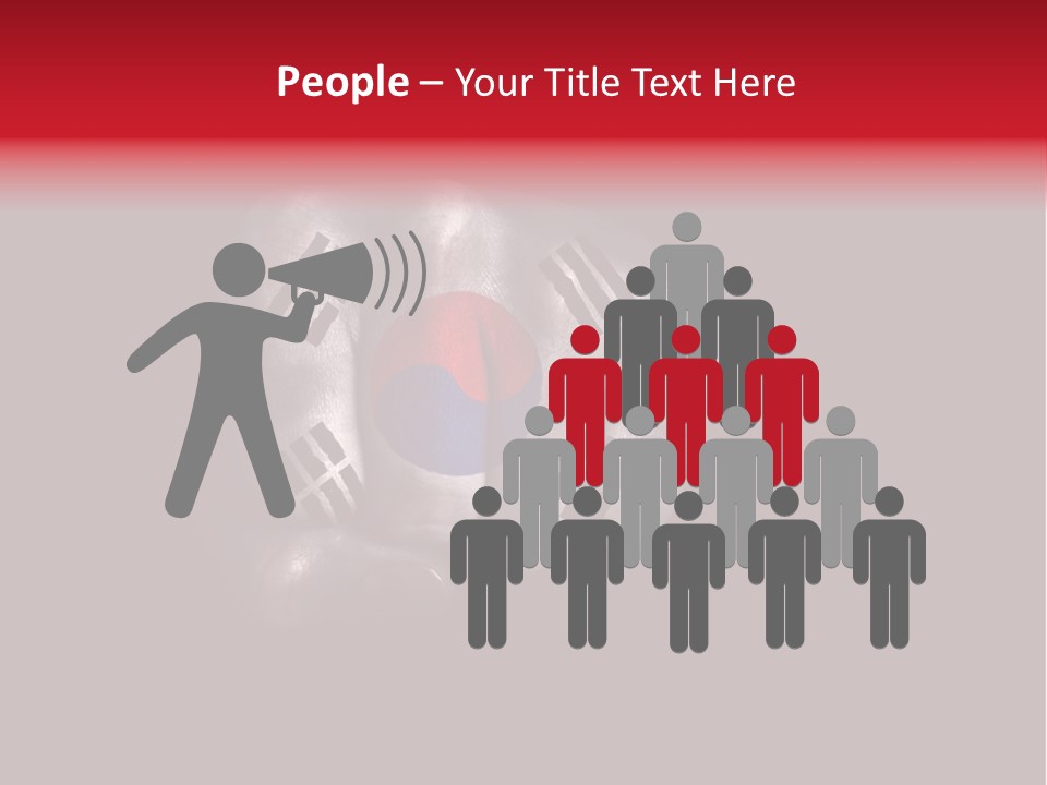 Nationalism Taekwondo Male PowerPoint Template