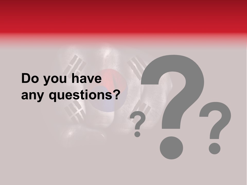 Nationalism Taekwondo Male PowerPoint Template