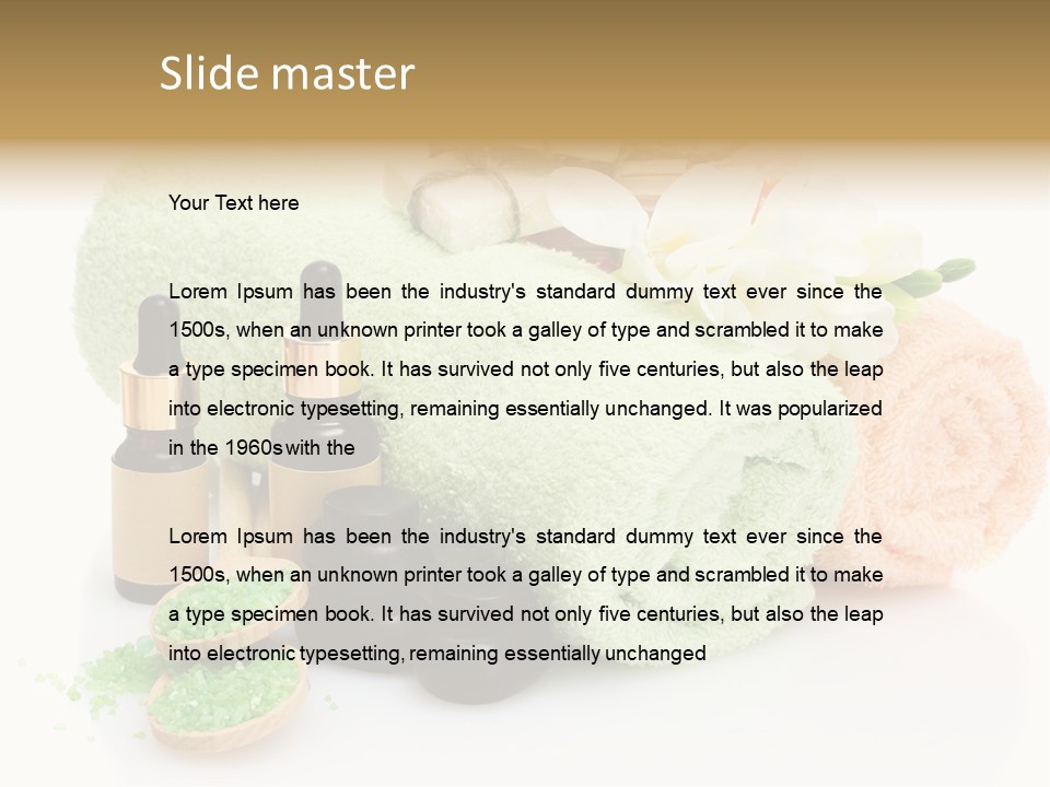 Wooden Salon Stones PowerPoint Template