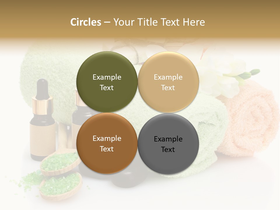 Wooden Salon Stones PowerPoint Template