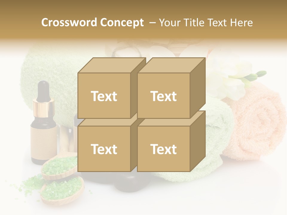 Wooden Salon Stones PowerPoint Template
