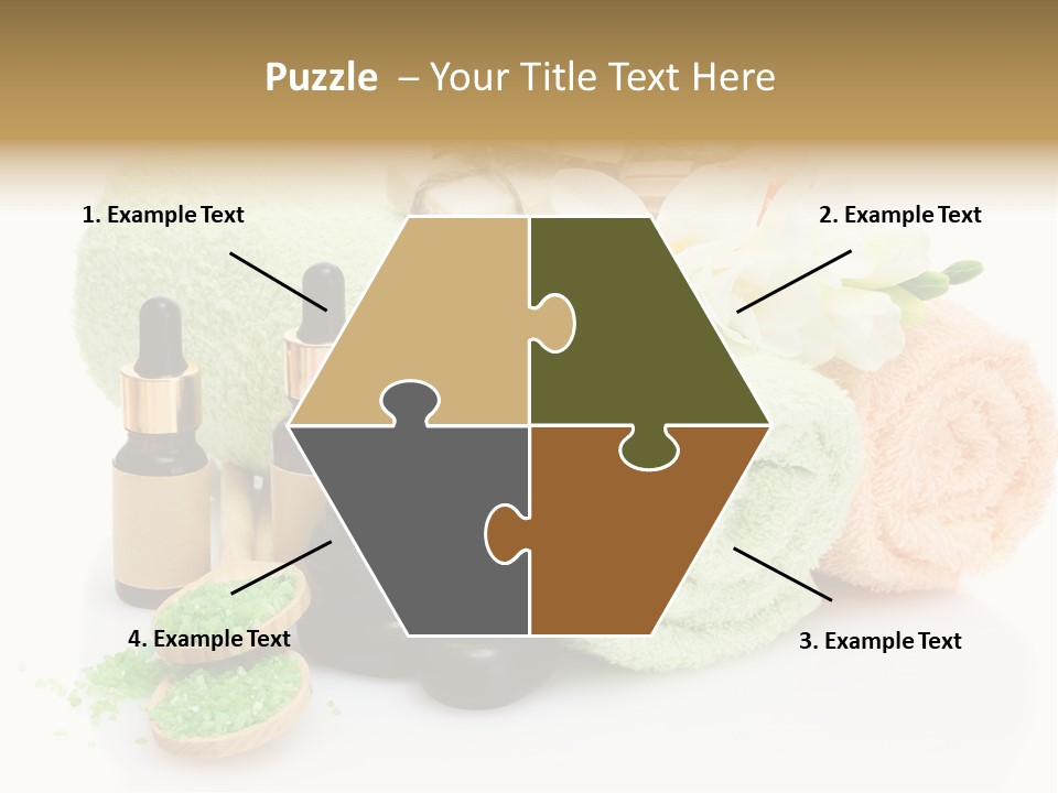 Wooden Salon Stones PowerPoint Template