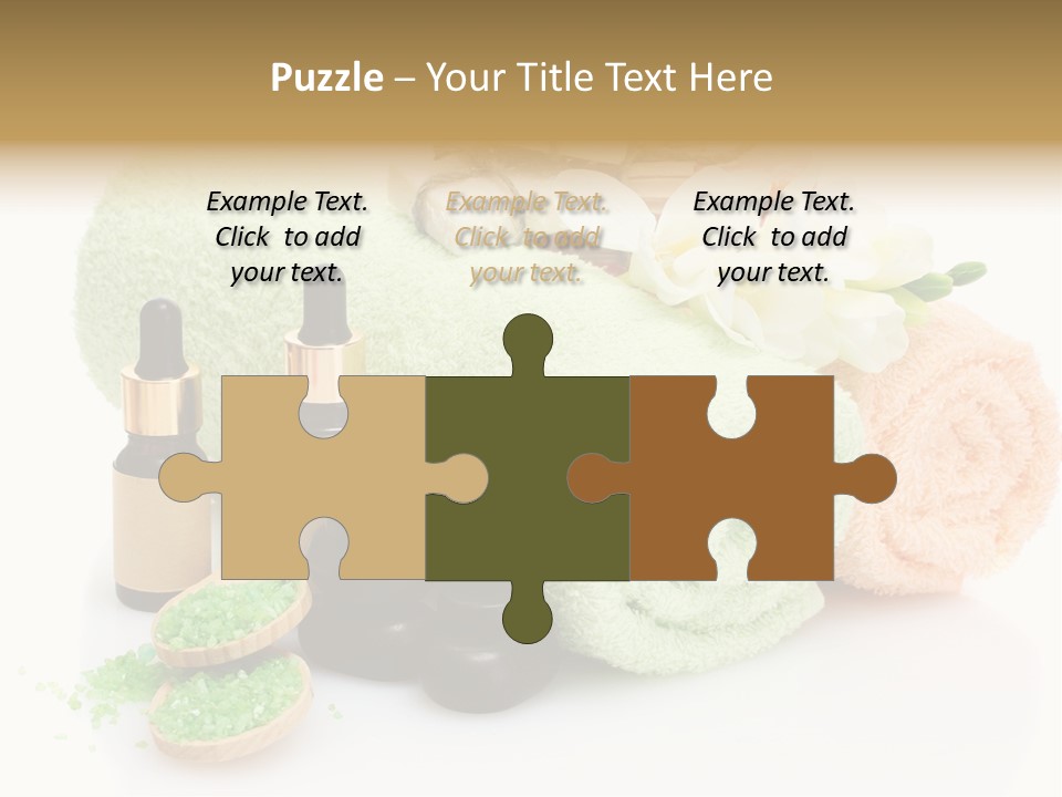 Wooden Salon Stones PowerPoint Template