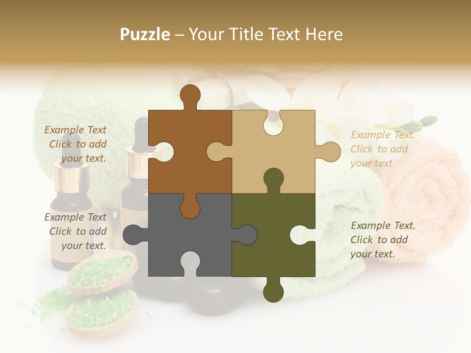 Wooden Salon Stones PowerPoint Template