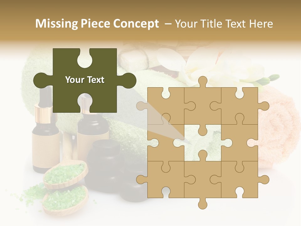 Wooden Salon Stones PowerPoint Template