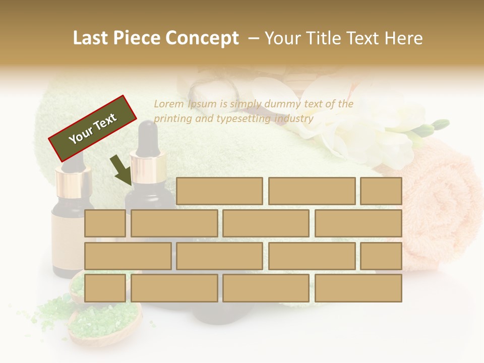 Wooden Salon Stones PowerPoint Template