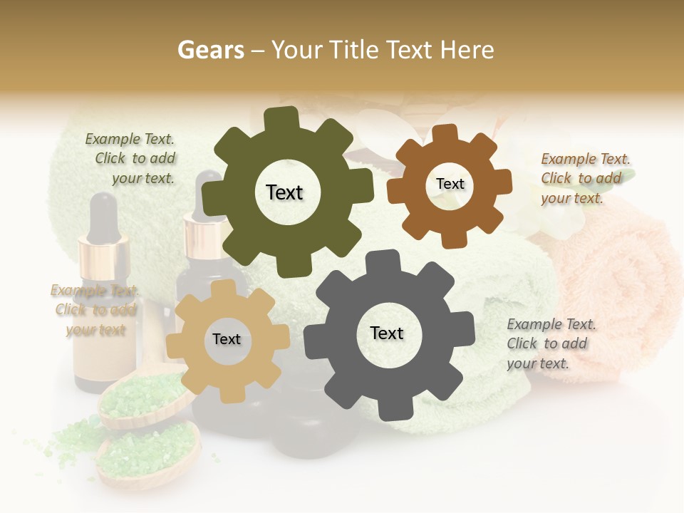 Wooden Salon Stones PowerPoint Template