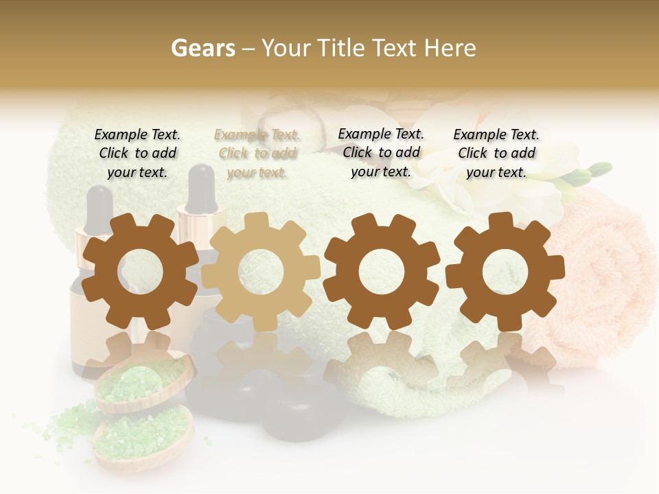 Wooden Salon Stones PowerPoint Template