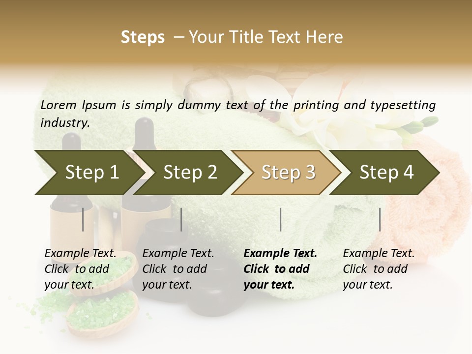 Wooden Salon Stones PowerPoint Template
