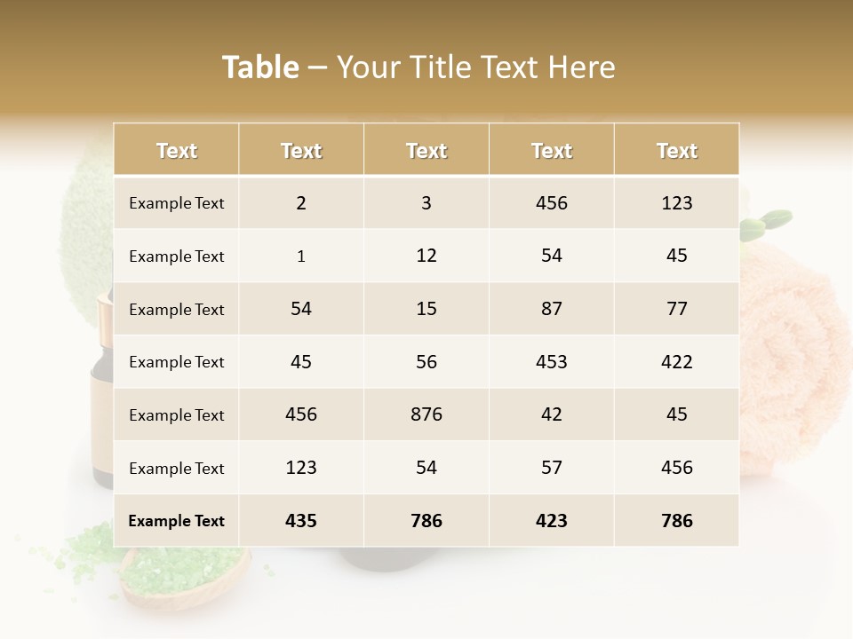 Wooden Salon Stones PowerPoint Template