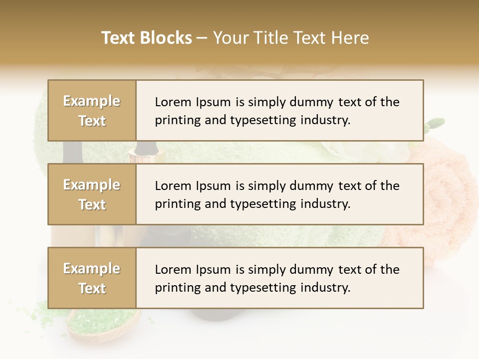 Wooden Salon Stones PowerPoint Template