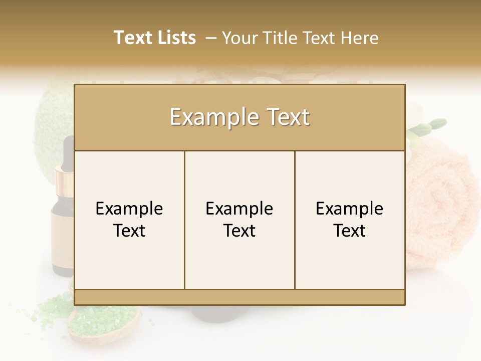 Wooden Salon Stones PowerPoint Template