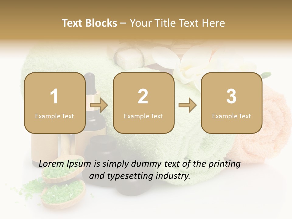 Wooden Salon Stones PowerPoint Template