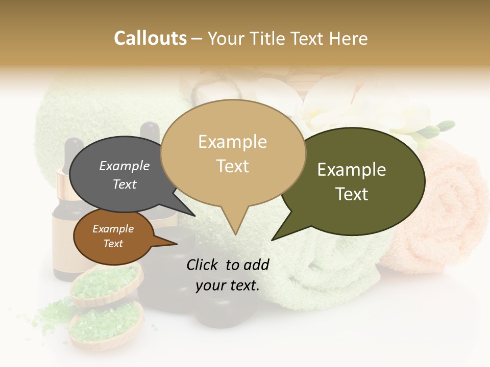 Wooden Salon Stones PowerPoint Template