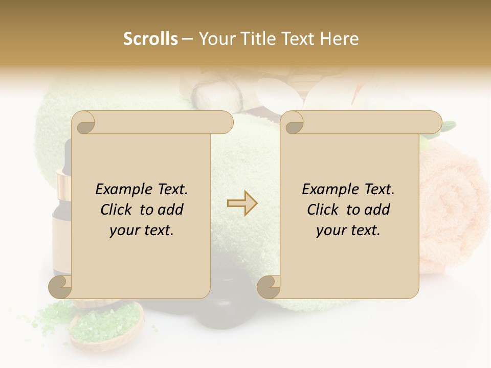 Wooden Salon Stones PowerPoint Template