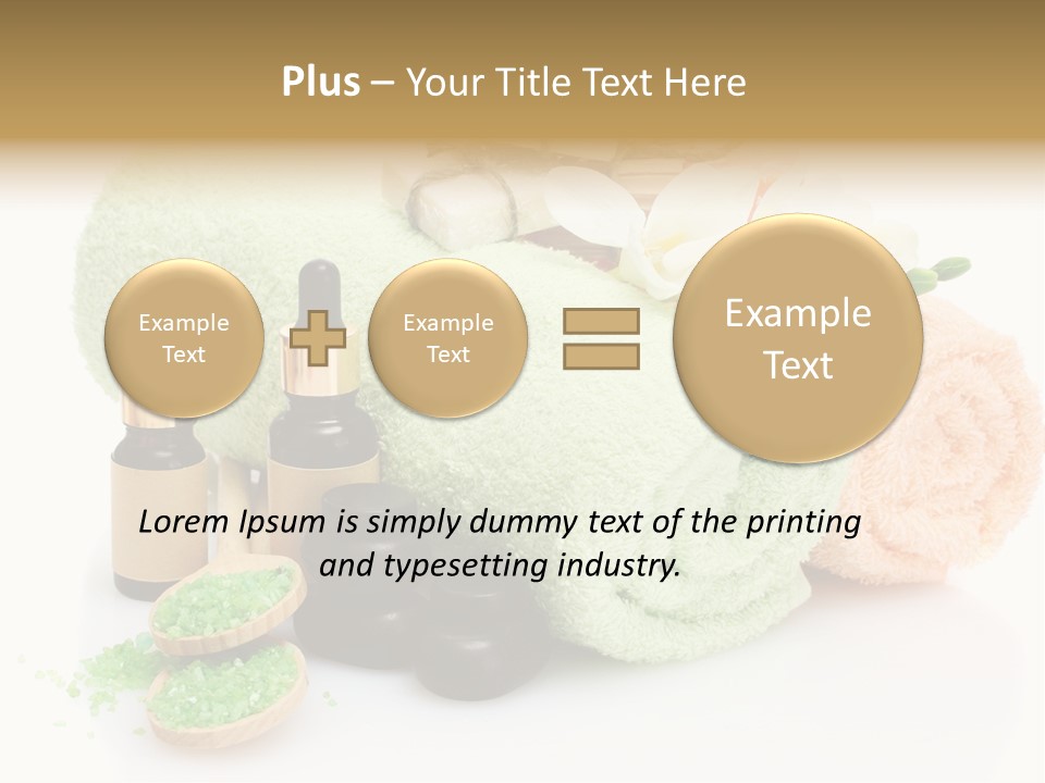 Wooden Salon Stones PowerPoint Template