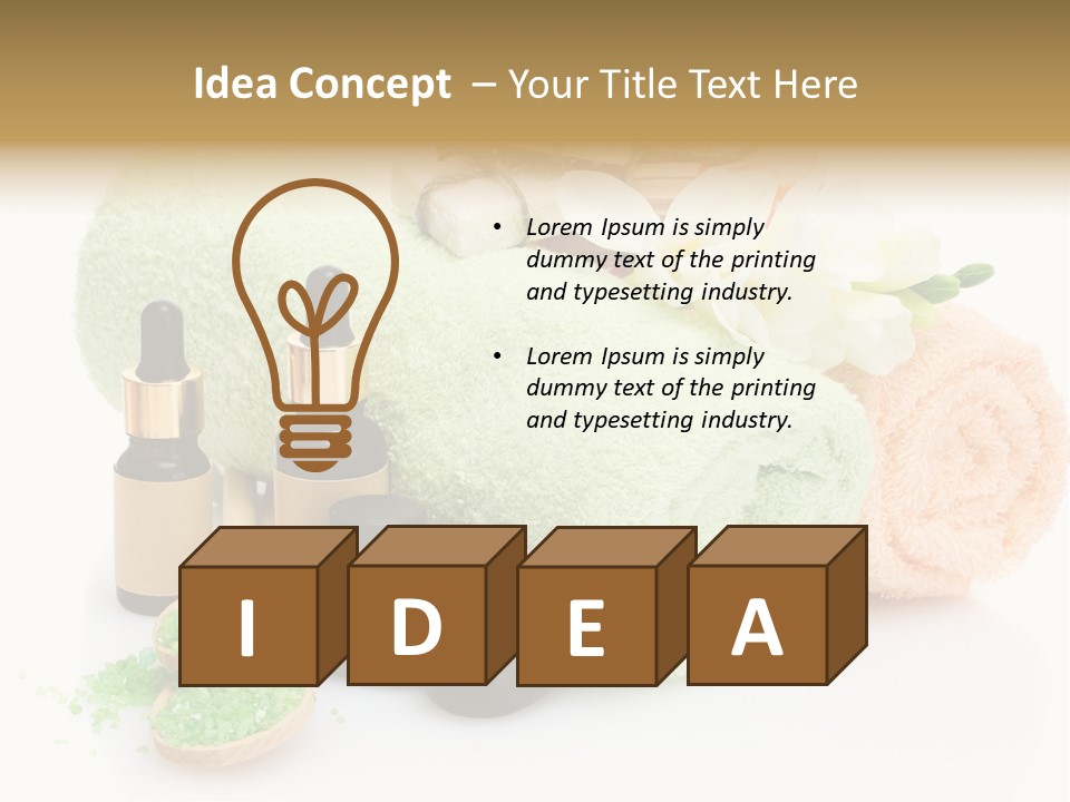 Wooden Salon Stones PowerPoint Template