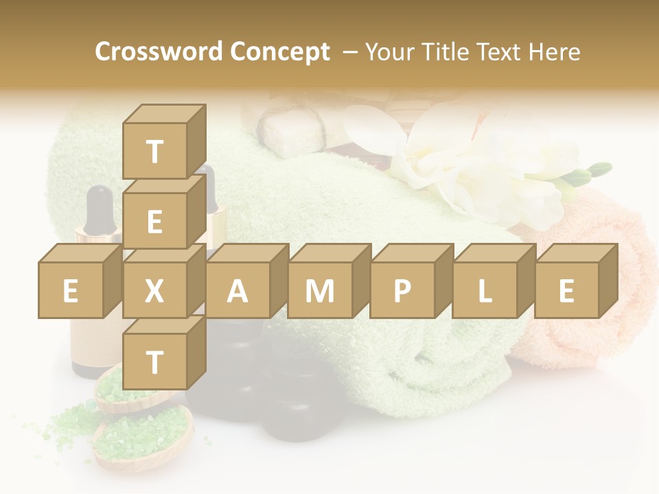 Wooden Salon Stones PowerPoint Template