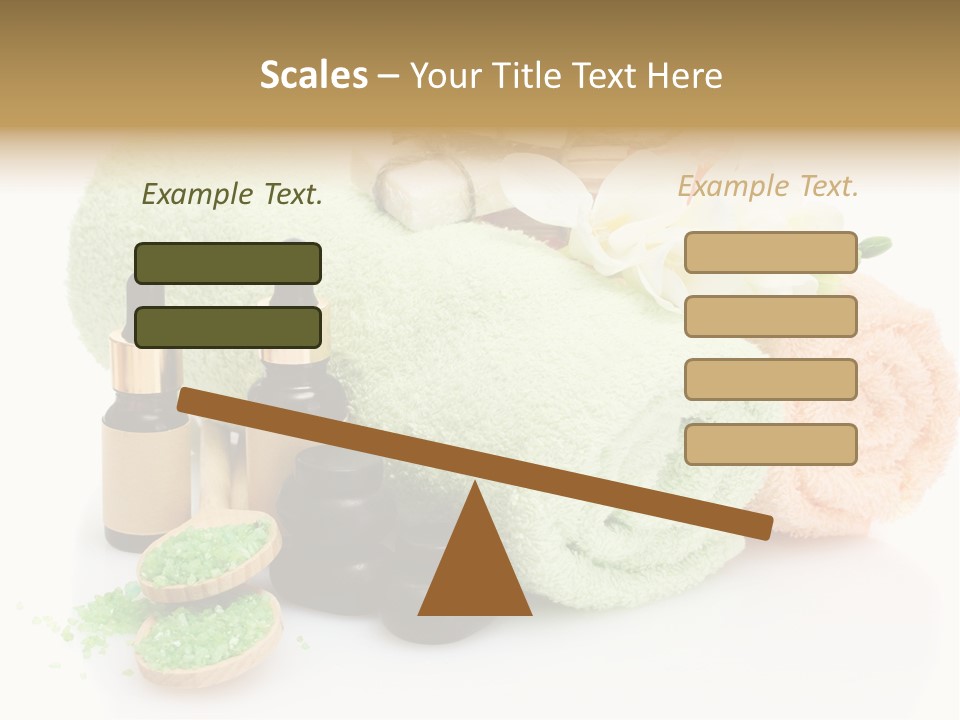 Wooden Salon Stones PowerPoint Template
