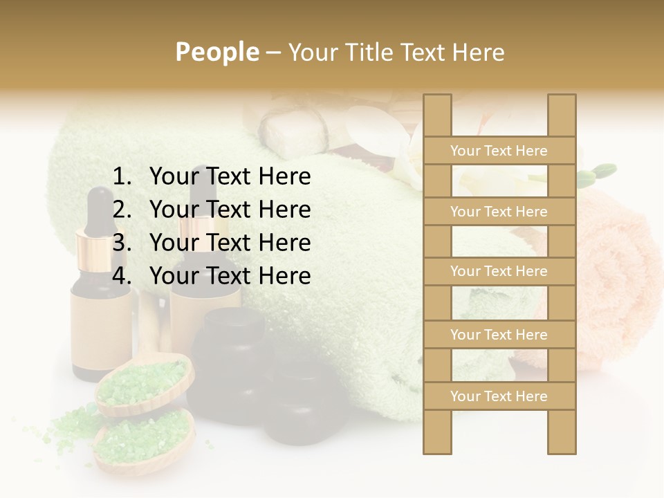 Wooden Salon Stones PowerPoint Template