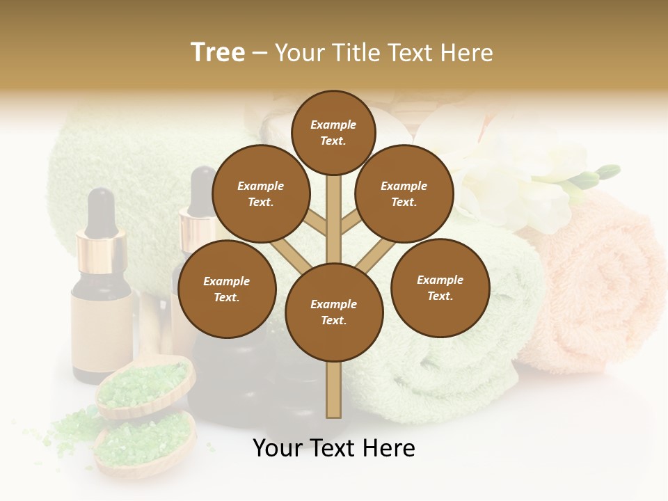 Wooden Salon Stones PowerPoint Template