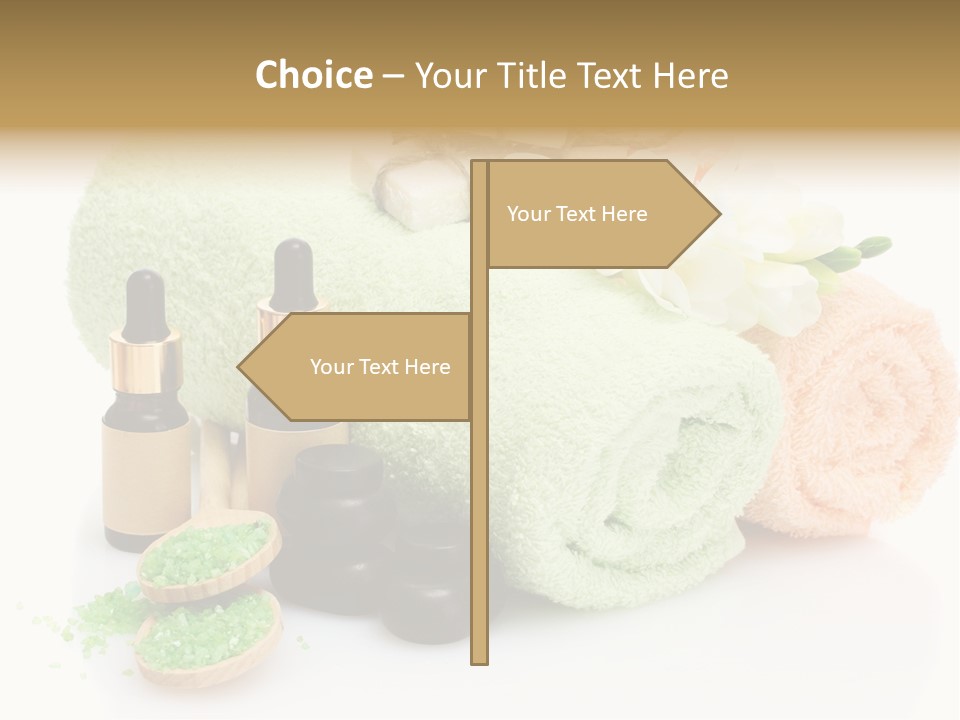 Wooden Salon Stones PowerPoint Template