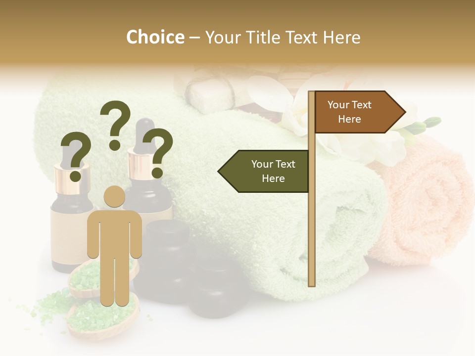 Wooden Salon Stones PowerPoint Template