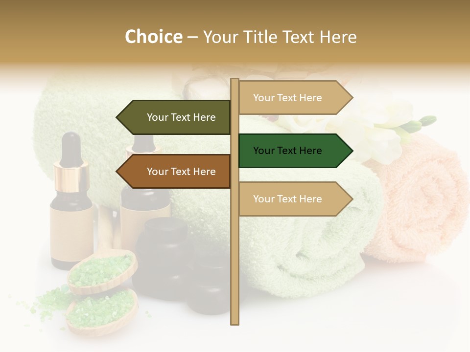 Wooden Salon Stones PowerPoint Template