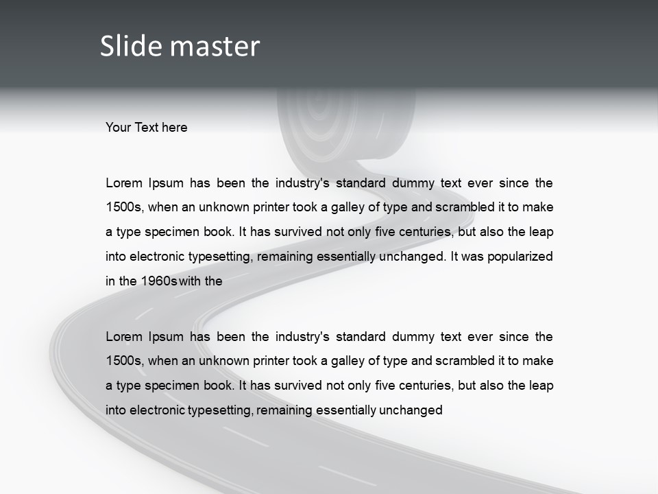 Way Outdoor Path PowerPoint Template