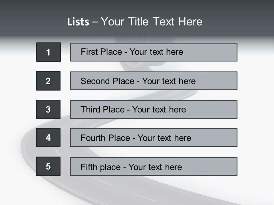 Way Outdoor Path PowerPoint Template