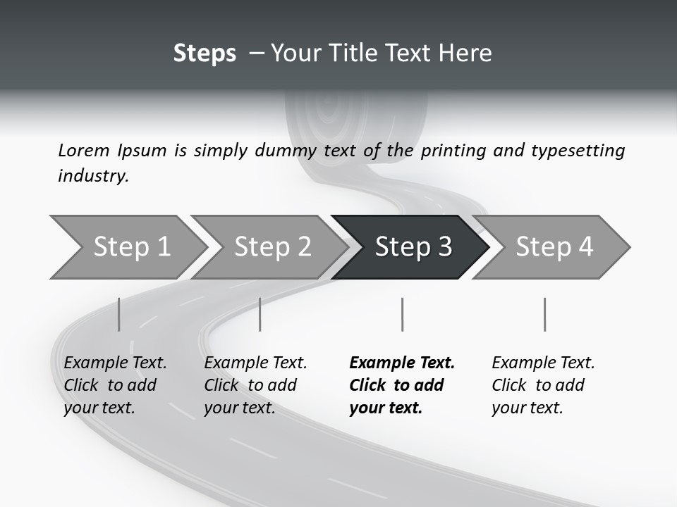 Way Outdoor Path PowerPoint Template