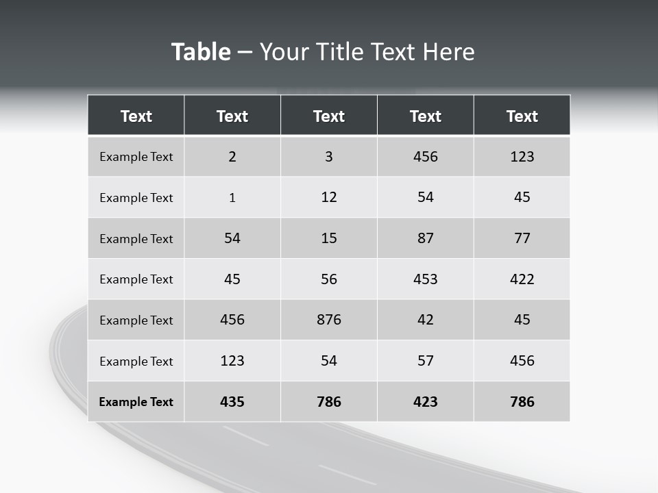 Way Outdoor Path PowerPoint Template