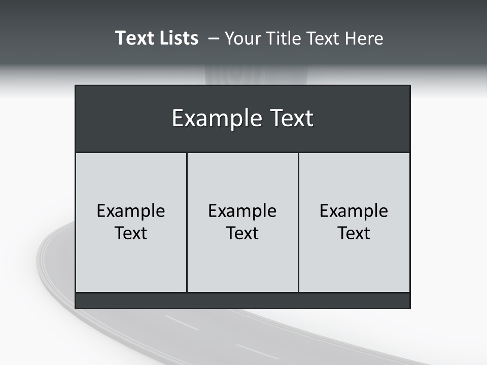Way Outdoor Path PowerPoint Template