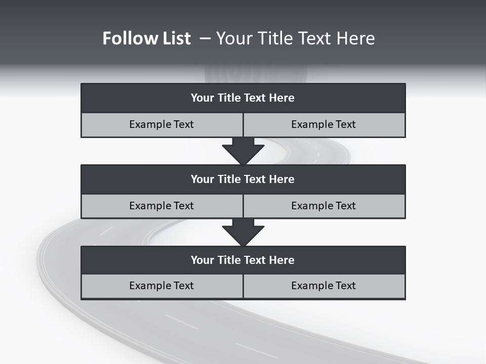 Way Outdoor Path PowerPoint Template