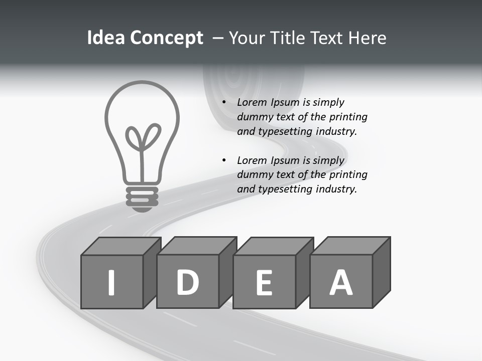 Way Outdoor Path PowerPoint Template