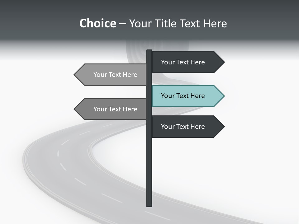 Way Outdoor Path PowerPoint Template