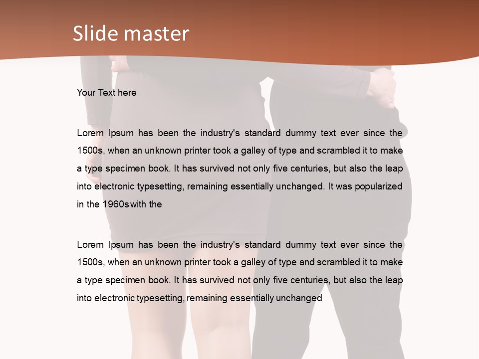 Girl White Female PowerPoint Template