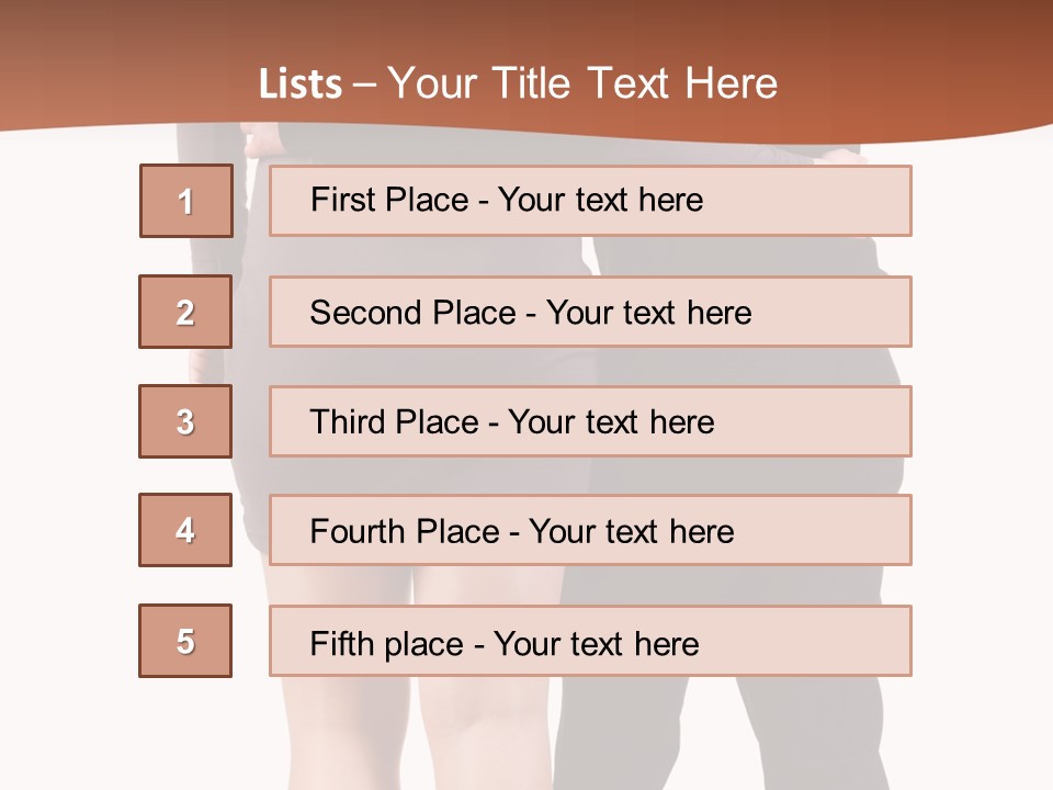 Girl White Female PowerPoint Template