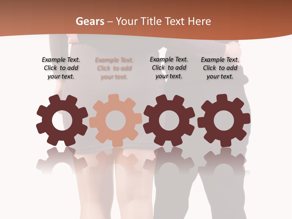 Girl White Female PowerPoint Template