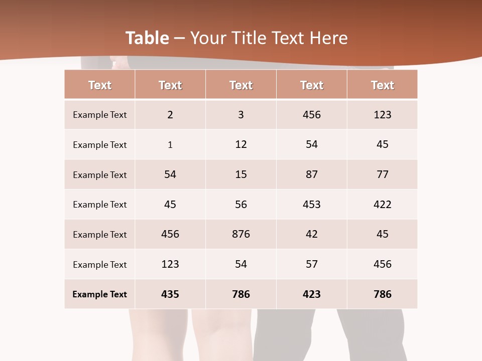 Girl White Female PowerPoint Template