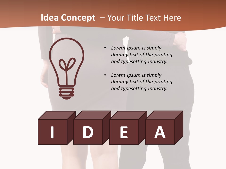 Girl White Female PowerPoint Template